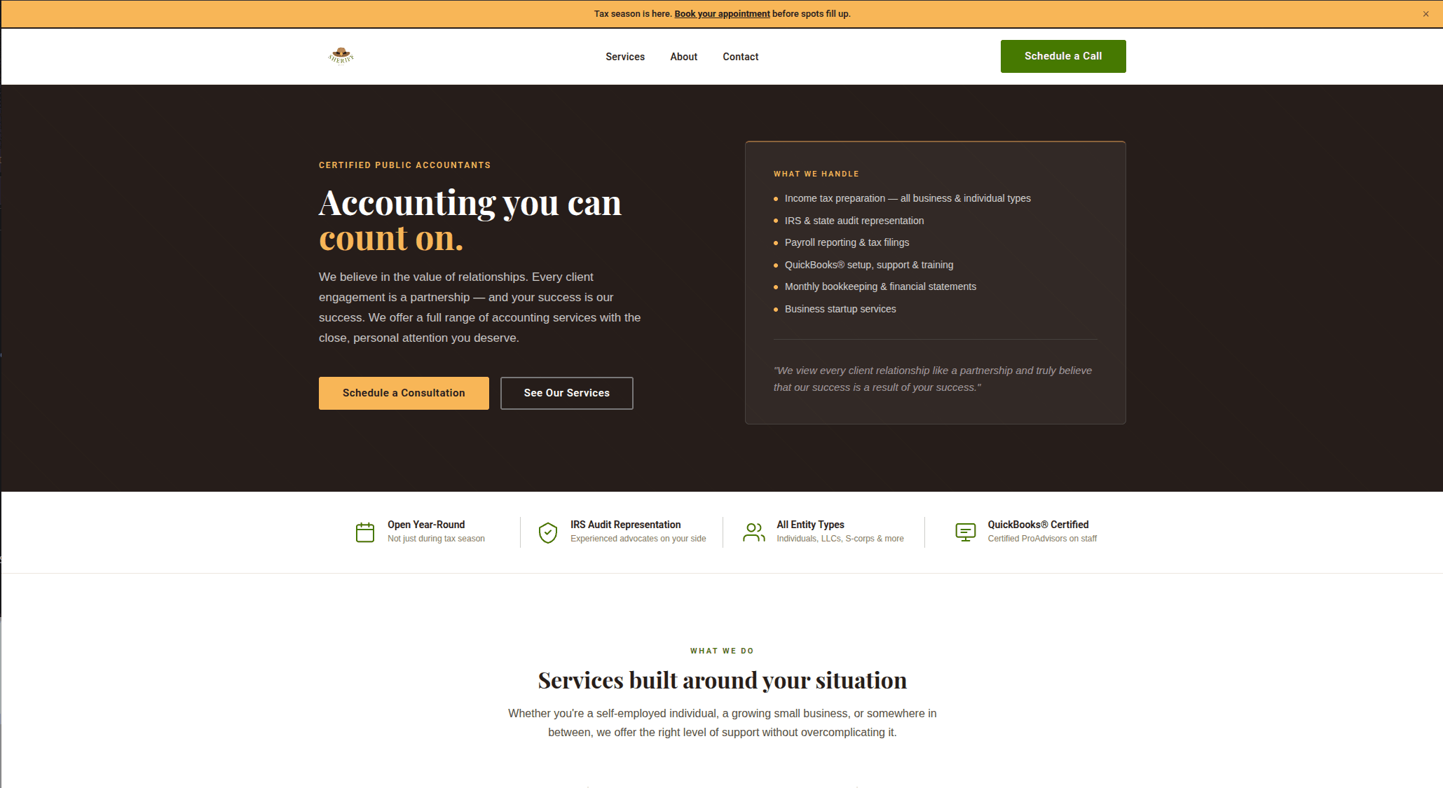 Sheriff C.P.A. screenshot